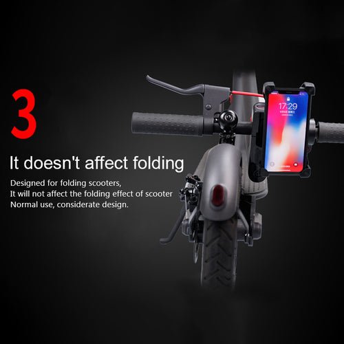 SMPO Universal Electric Scooter Mobile Phone Bracket with Anti-Shake Shockproof Handlebar Mount