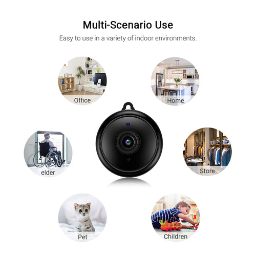 SMPO Wireless WiFi Security Camera Setup with Adjustable Mounting Stand & High-Speed Memory Card