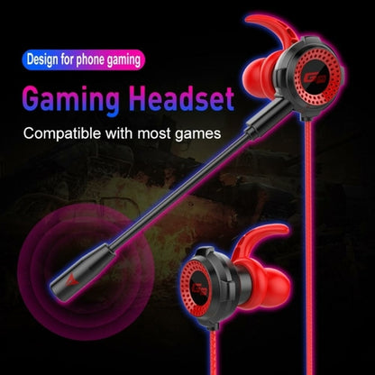 SMPO G2000 3.5mm In-Ear Gaming Earphones with Adjustable Extension Microphone & Stereo Bass