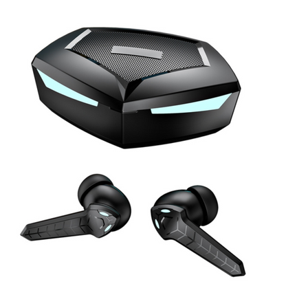 SMPO TWS Wireless Gaming Headset Bluetooth 5.1 Earbuds with Ultra-Low Latency & Charging Case