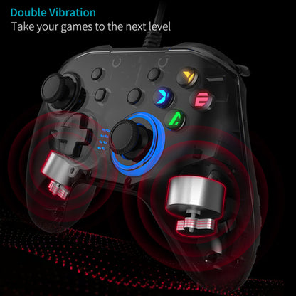 SMPO USB Wired Gaming Controller Gamepad with Immersive Dual-Vibration & High-Precision Joysticks