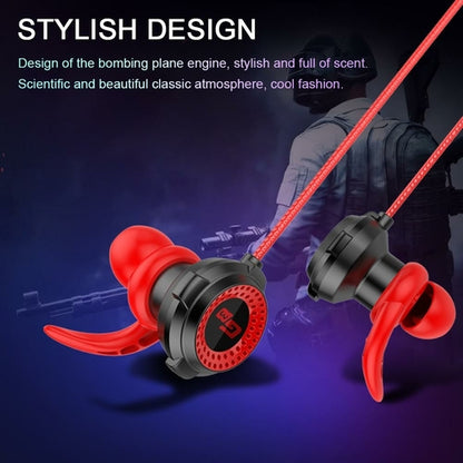 SMPO G2000 3.5mm In-Ear Gaming Earphones with Adjustable Extension Microphone & Stereo Bass
