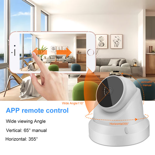 SMPO Wireless WiFi Camera Monitor and Smart Home Security Camera with Two-Way Audio & Night Vision