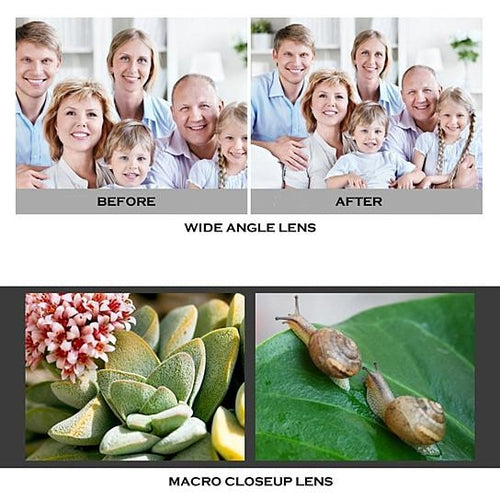 SMPO HD Ultra Wide Angle Mobile Phone Camera Lens with Universal Clip-on Design