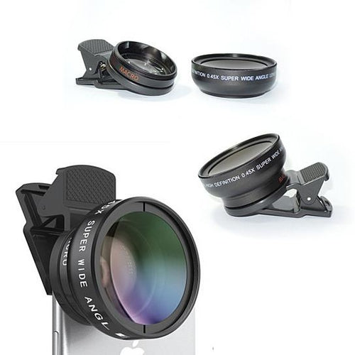 SMPO HD Ultra Wide Angle Mobile Phone Camera Lens with Universal Clip-on Design