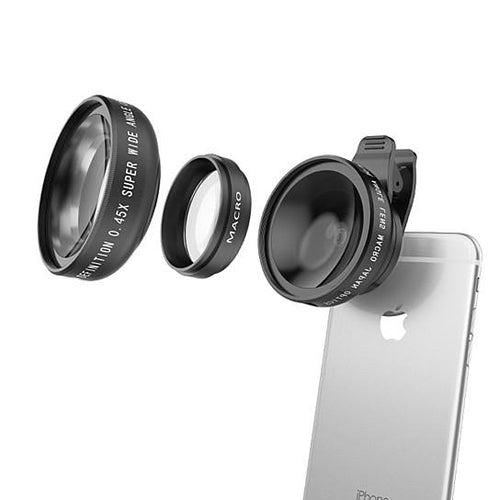 SMPO HD Ultra Wide Angle Mobile Phone Camera Lens with Universal Clip-on Design