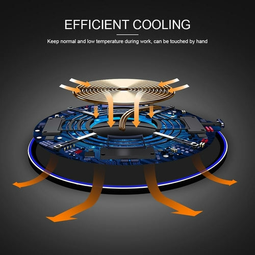 SMPO 30W Fast Wireless Charging Pad with Smart Temperature Control