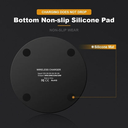 SMPO 30W Fast Wireless Charging Pad with Smart Temperature Control