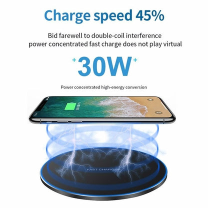 SMPO 30W Fast Wireless Charging Pad with Smart Temperature Control